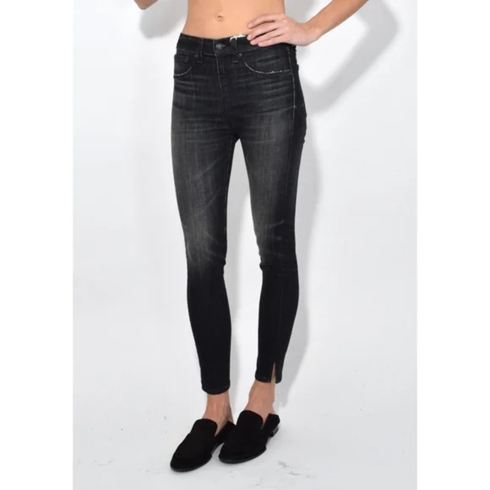 Rag & Bone High Rise Ankle Skinny Jeans